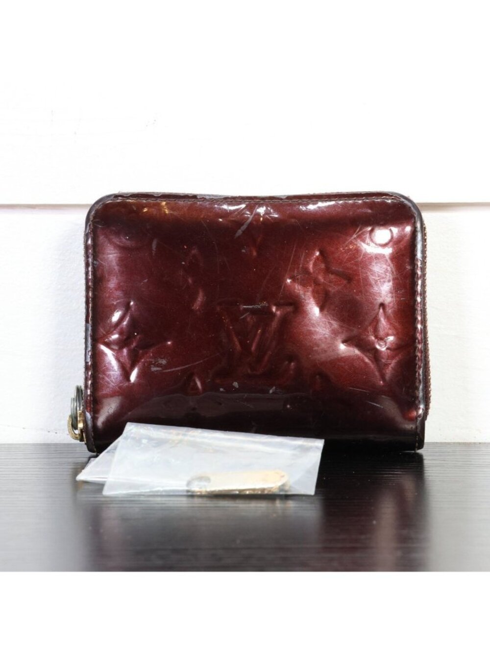 Louis Vuitton Monogram Vernis Mini Zippy Wallet Amarante Patent Leather - Picture 2 of 11